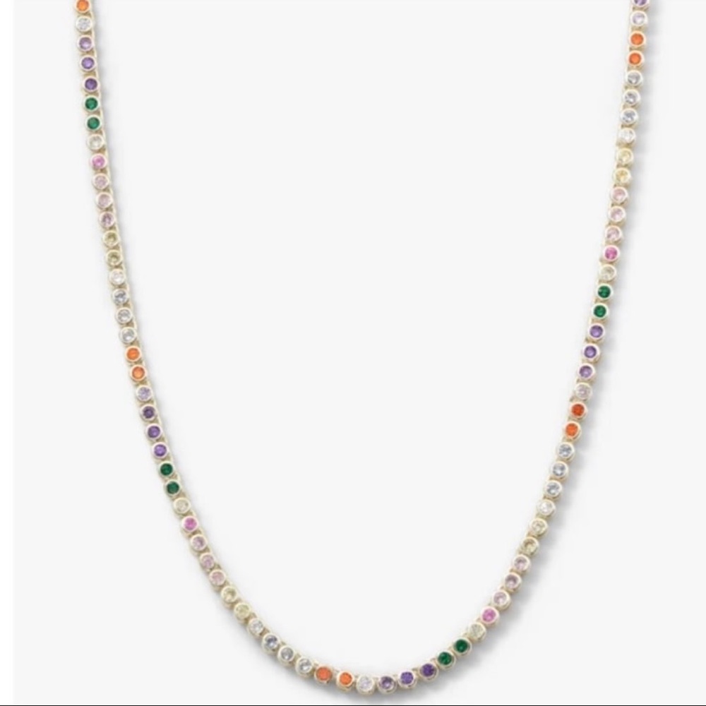 Melinda Maria Baroness Tennis Necklace 18"'